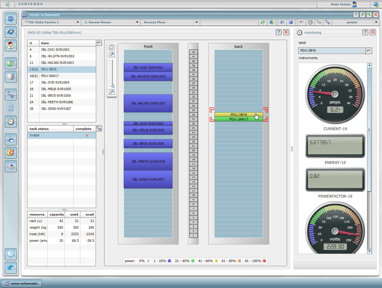 View power monitoring of a device
