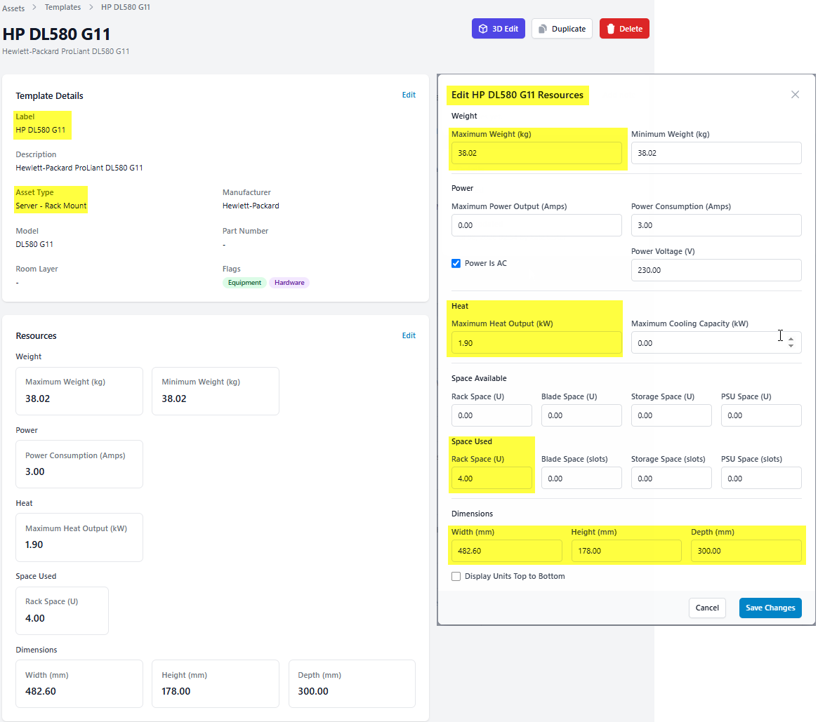 Add equipment fast using the template library