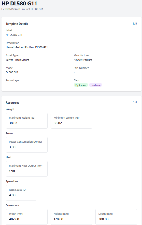 Add equipment fast using the template library