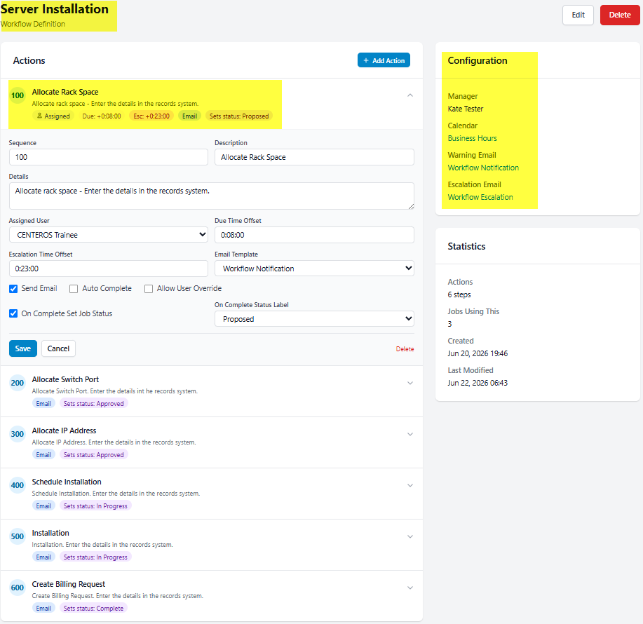 Create workflows according to your processes