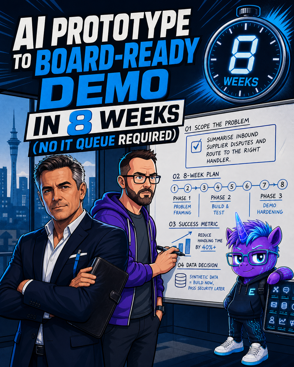 Board Demo in 8 Weeks Flat