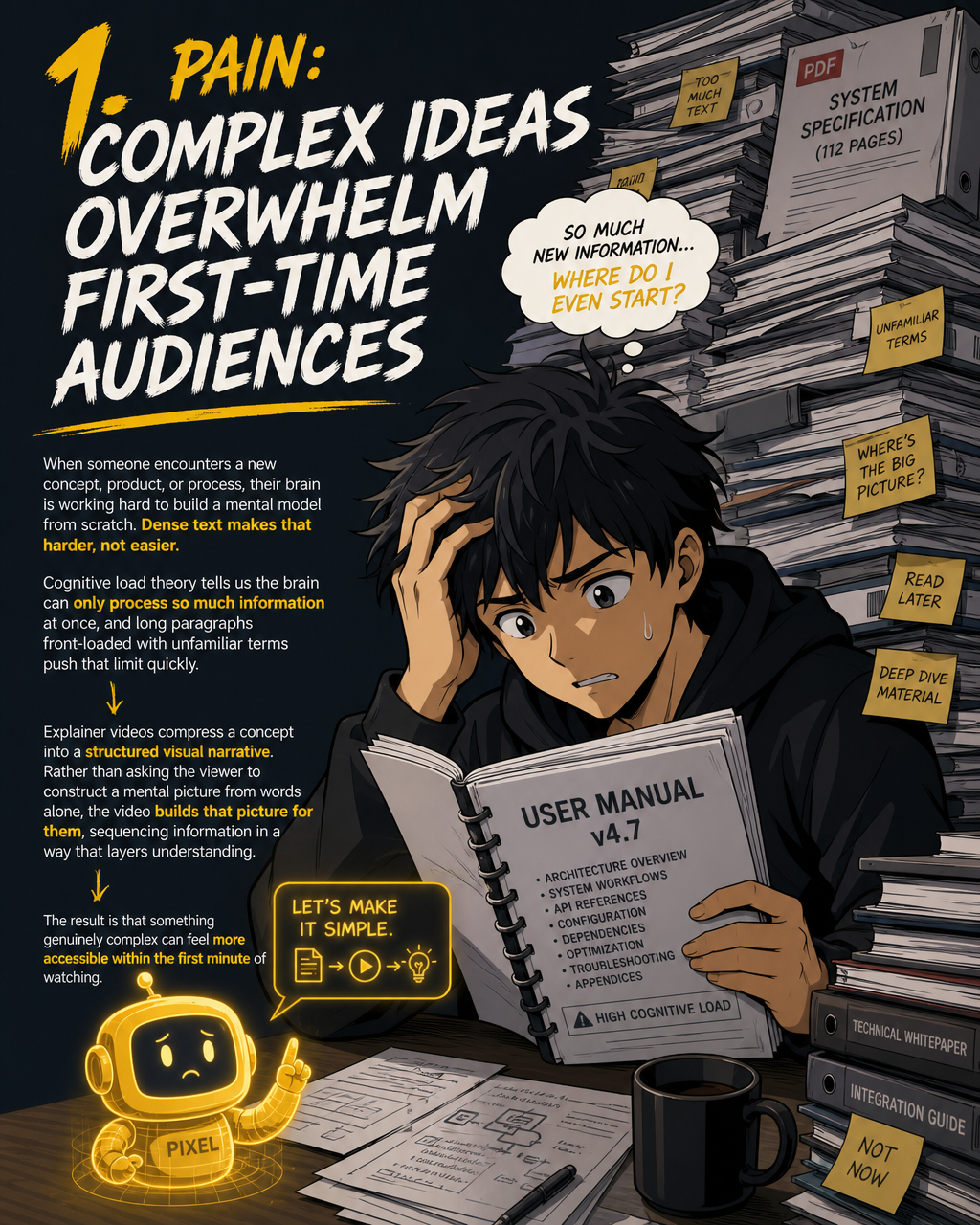 Complex Ideas Overwhelm New Audiences