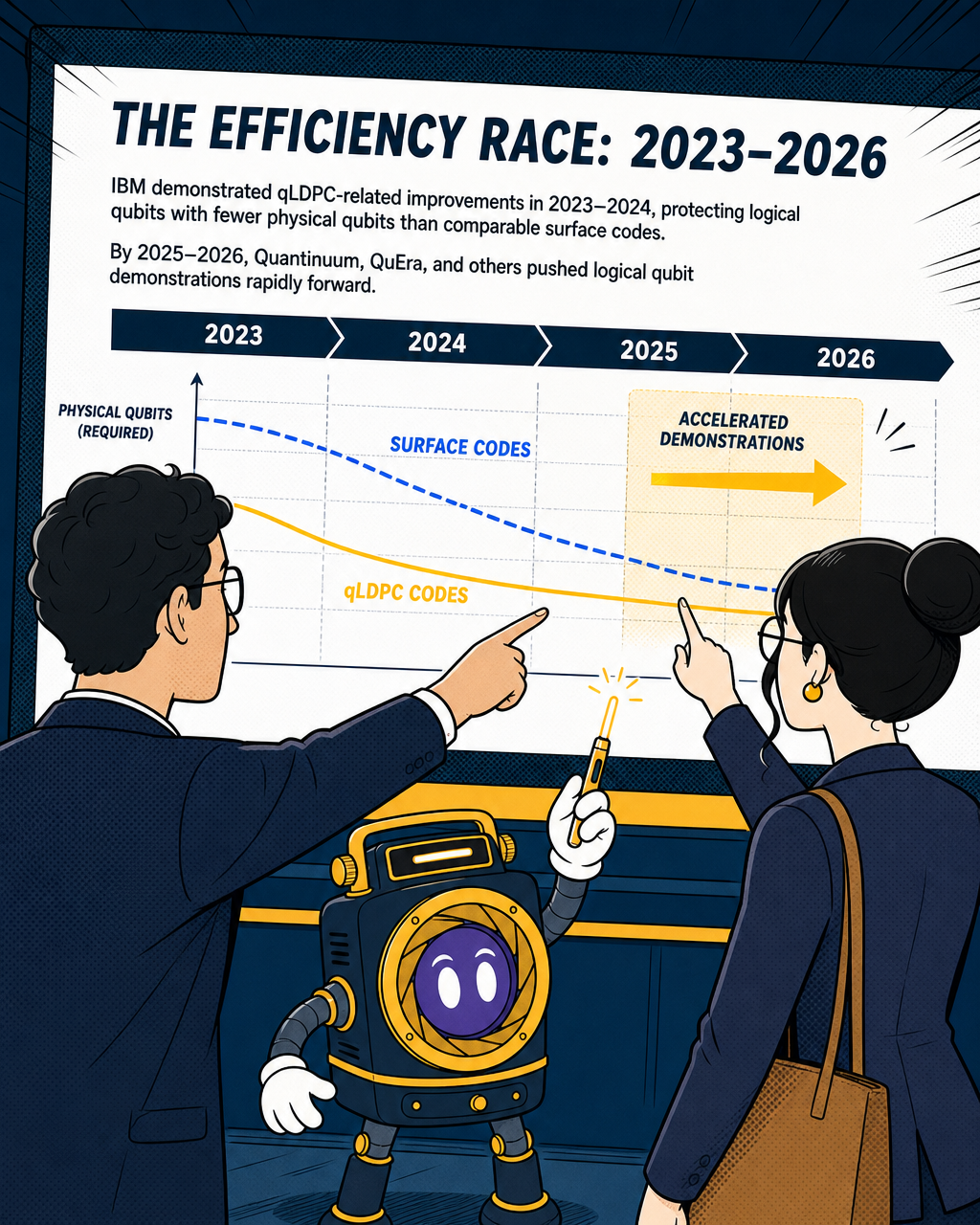 The efficiency race: 2023–2026