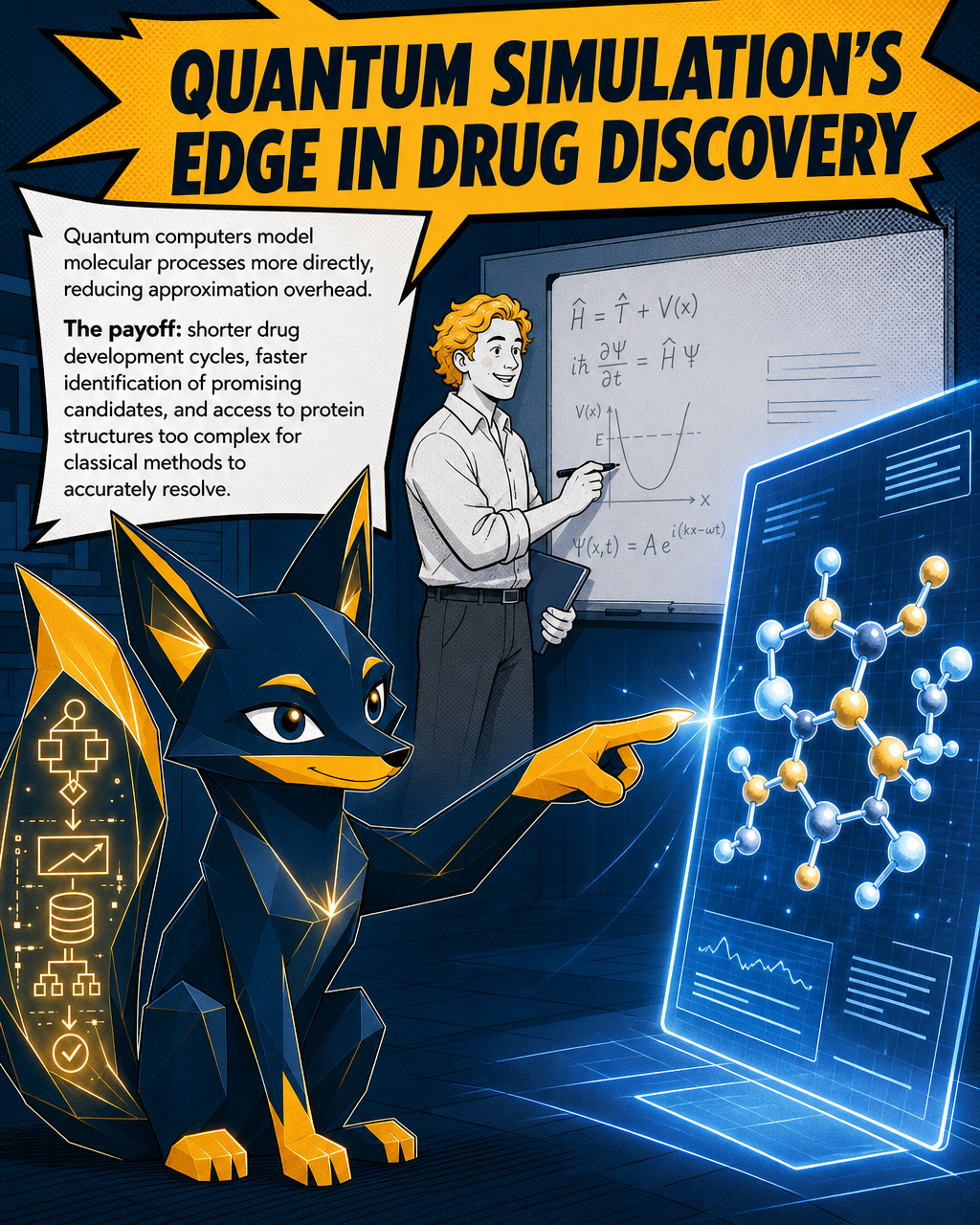 Quantum simulation's edge in drug discovery