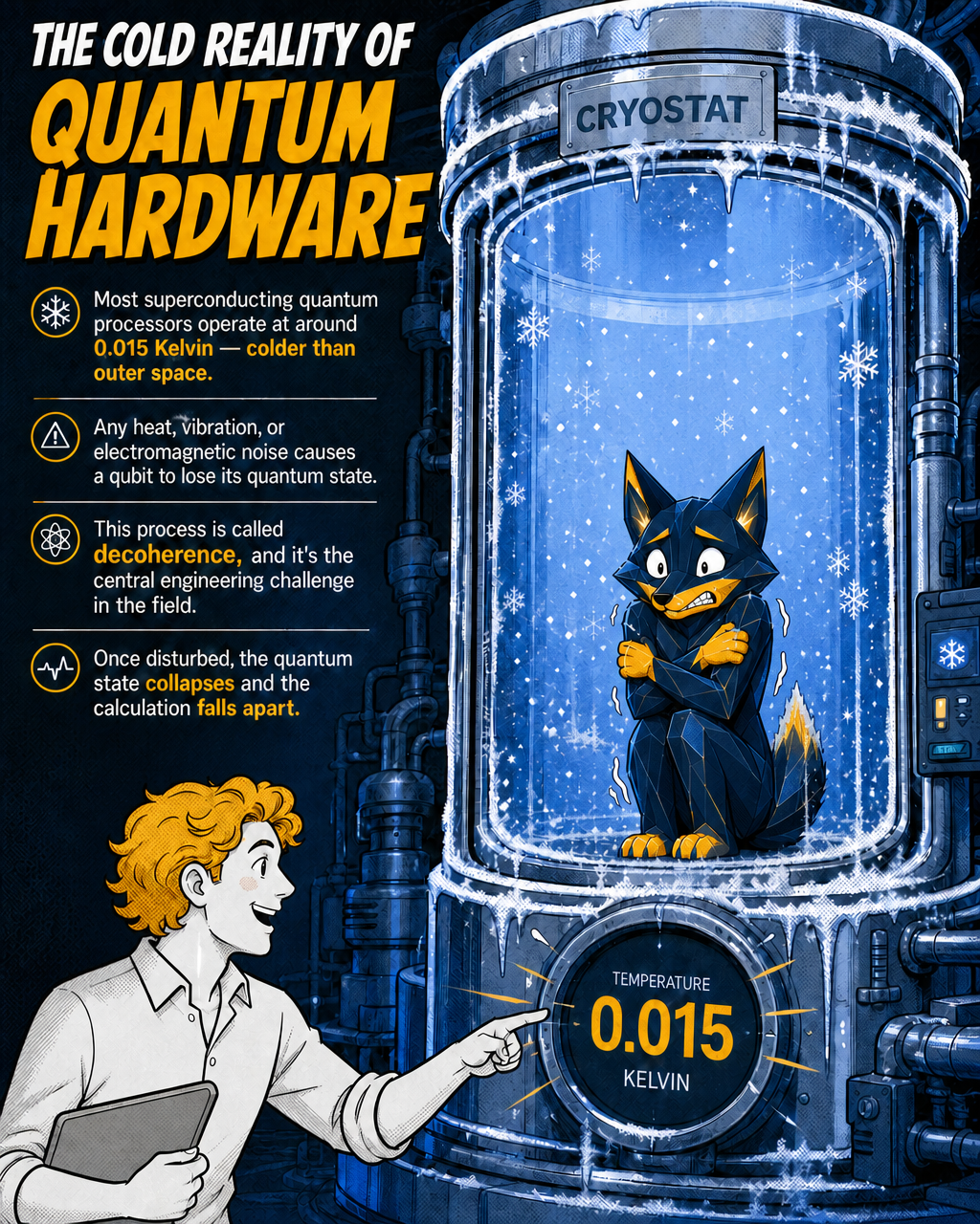 Why quantum computers need extreme cold
