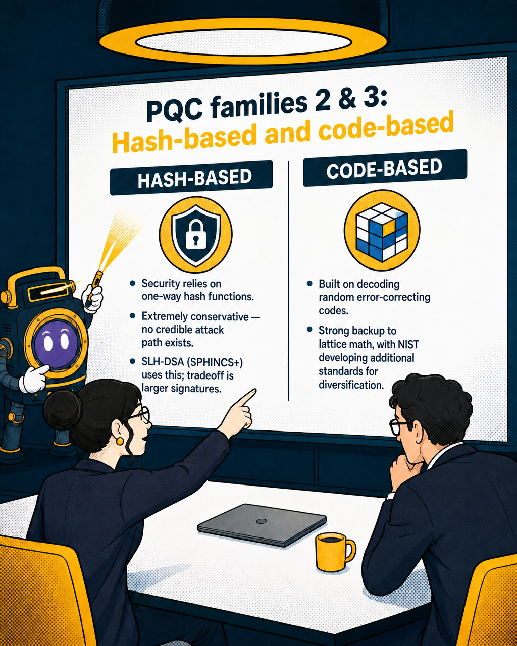 PQC families #2 & #3: Hash-based and code-based