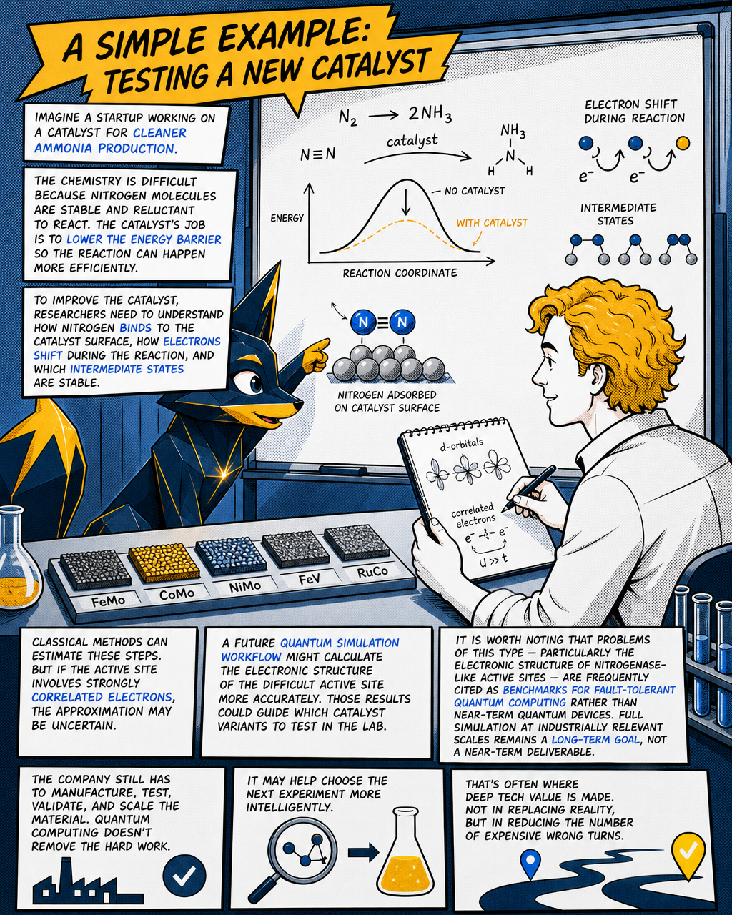 A simple example: testing a new catalyst