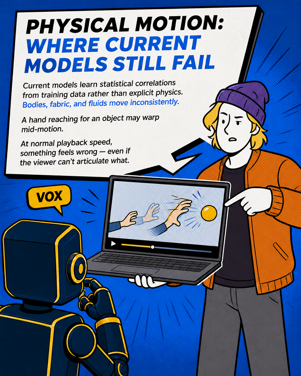 Physical motion: where current models still fail