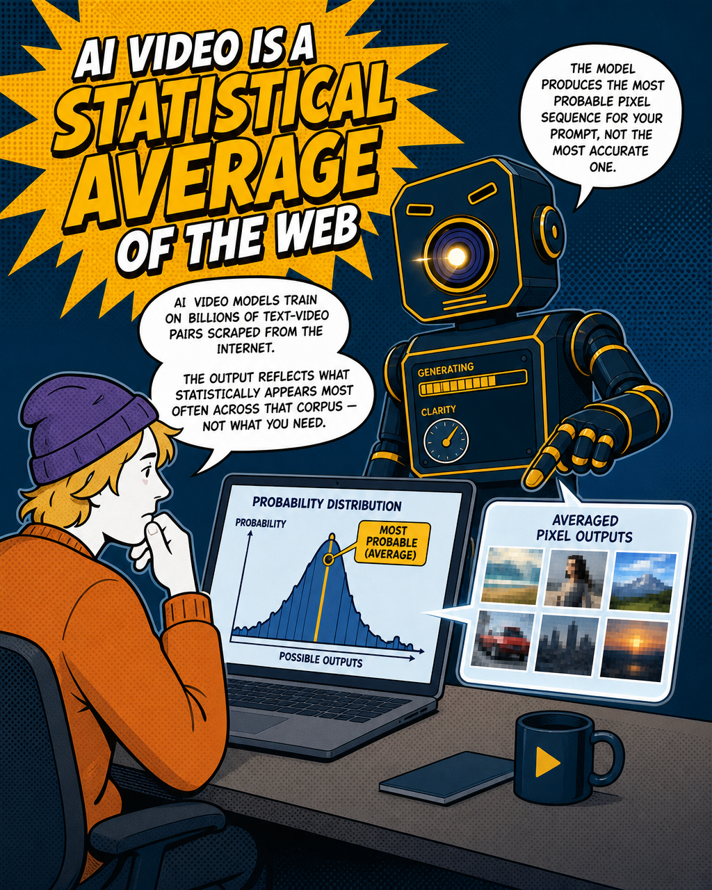 AI video is a statistical average of the web