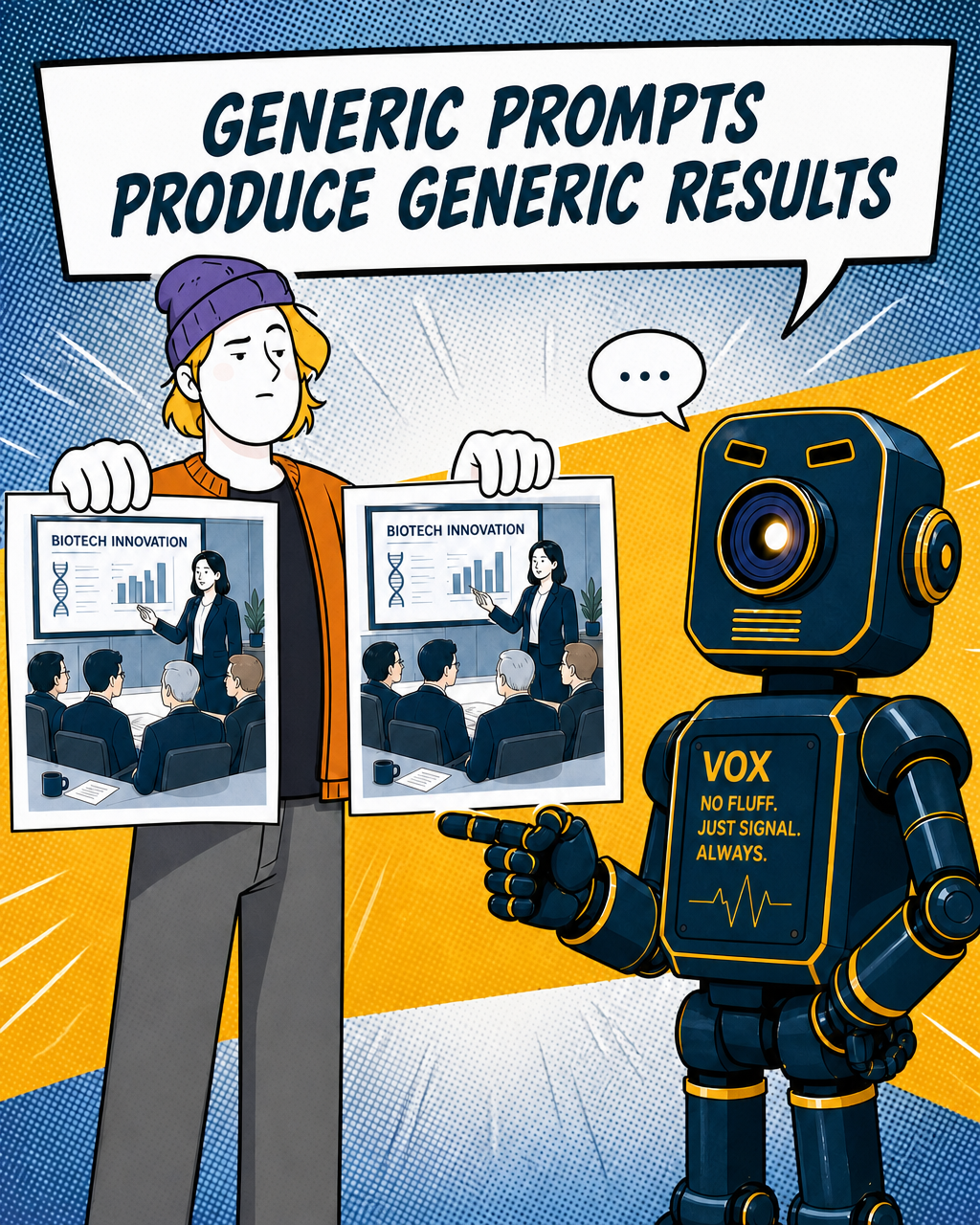 Generic prompts produce generic results