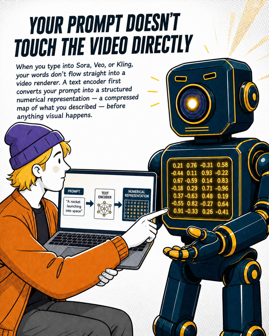 Your Prompt Doesn't Touch the Video Directly