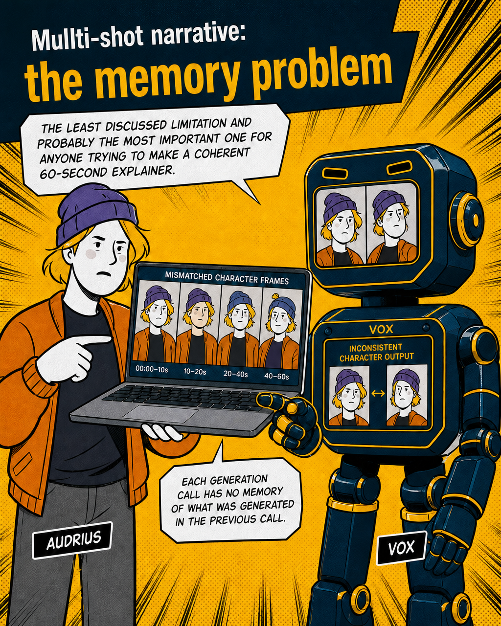 Multi-shot narrative: the memory problem