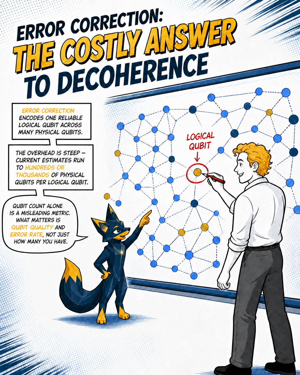 Error correction: the costly answer to decoherence