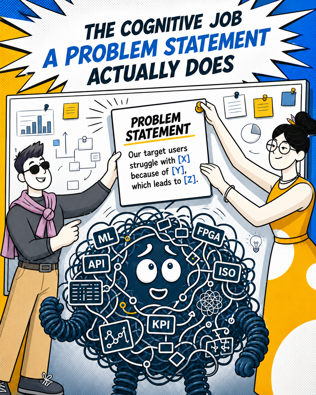 The cognitive job a problem statement actually does