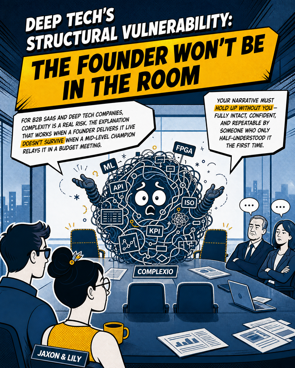 Deep tech's structural vulnerability: the founder won't be in the room