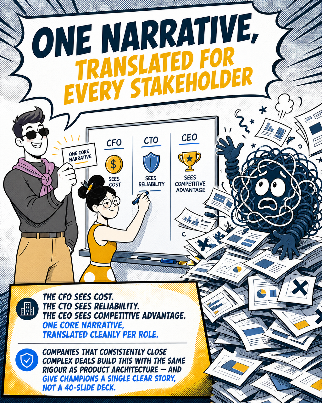 One narrative, translated for every stakeholder