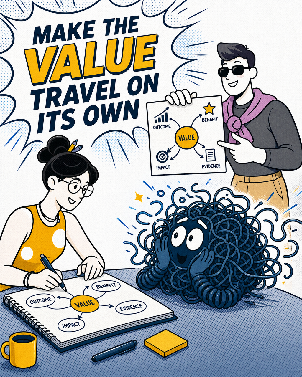 Make the value travel on its own