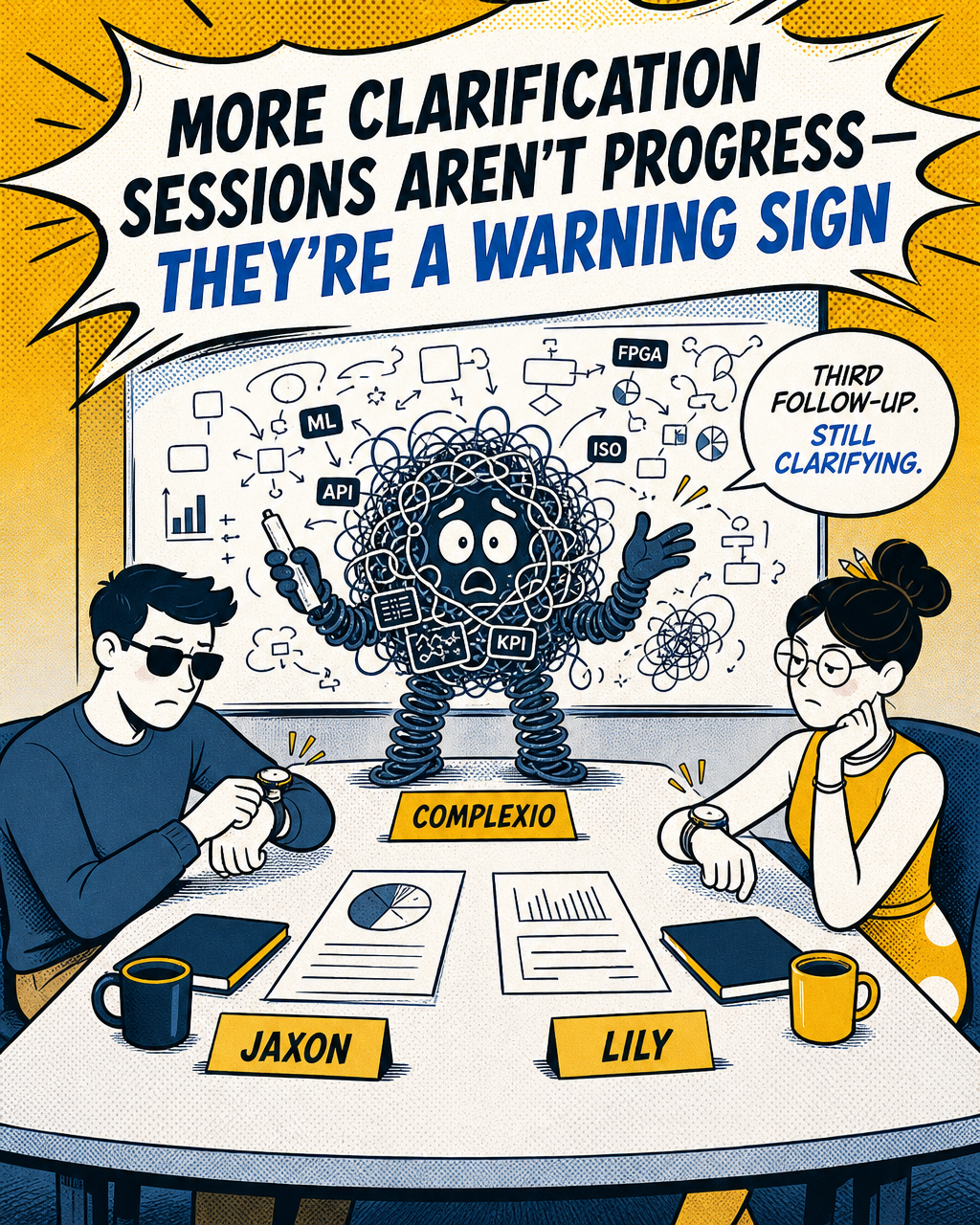 More clarification sessions aren't progress — they're a warning sign