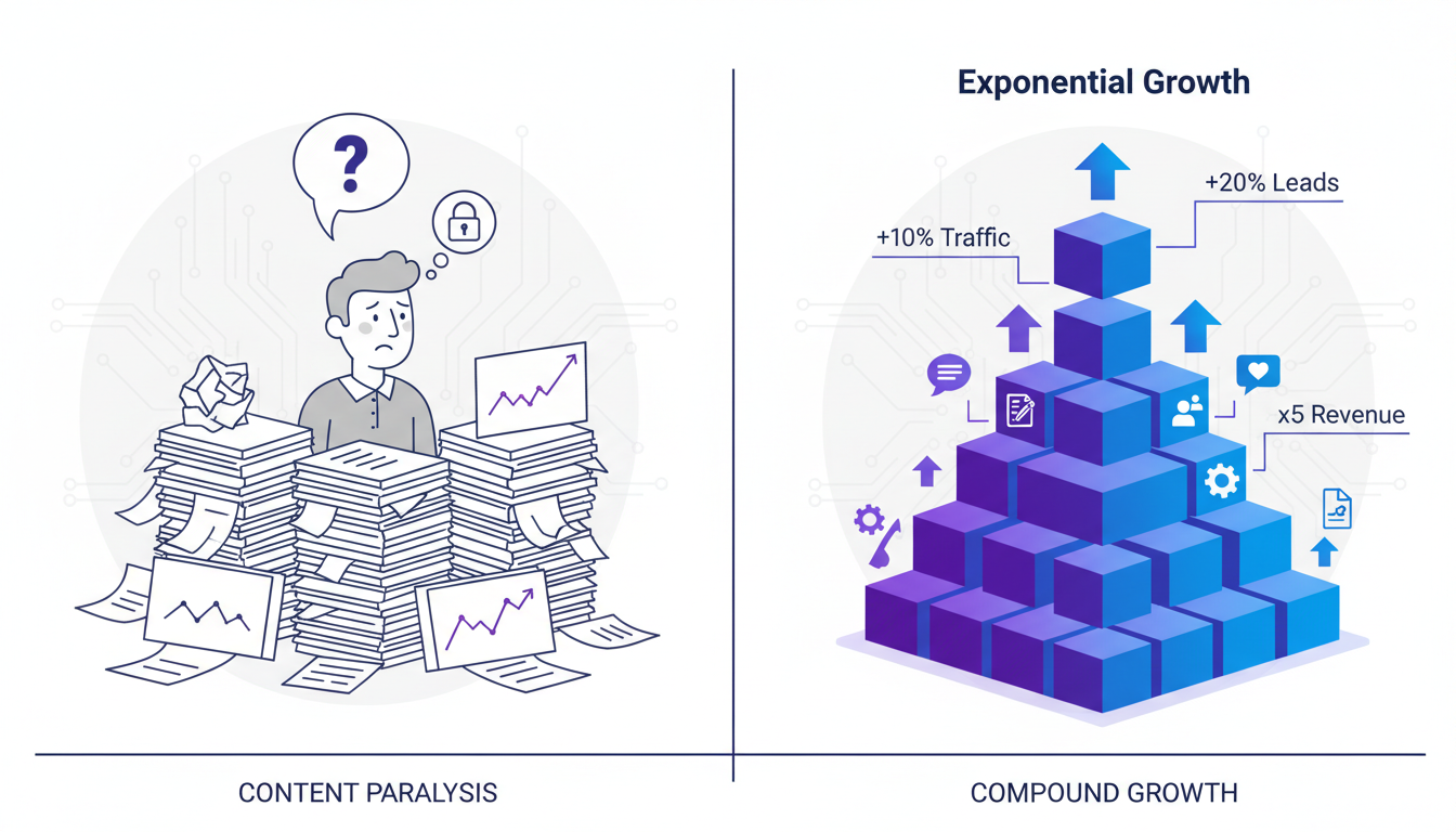 The Content Compound Effect: Why Starting Today Beats Starting Perfect