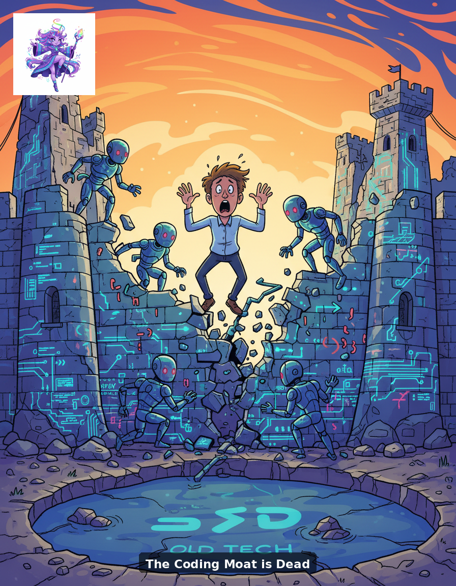 The Coding Moat is Gone: What Other Startup Moats Should Founders Build?