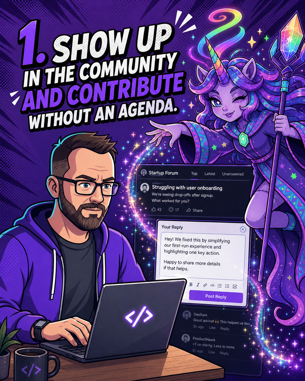 Step 1: Contribute Without Agenda