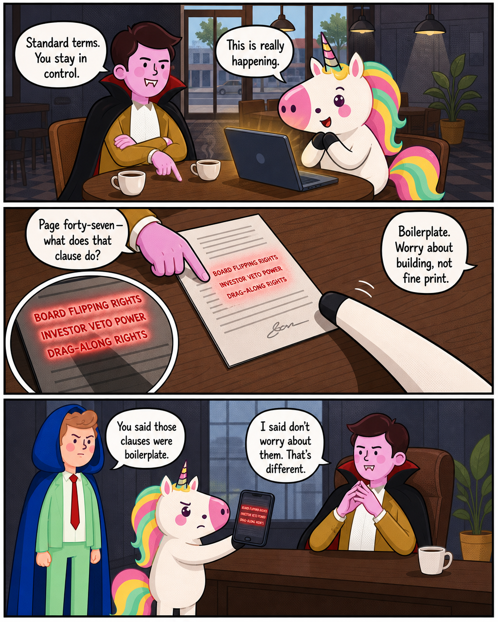 Panel 2 — The Seed Round Handshake