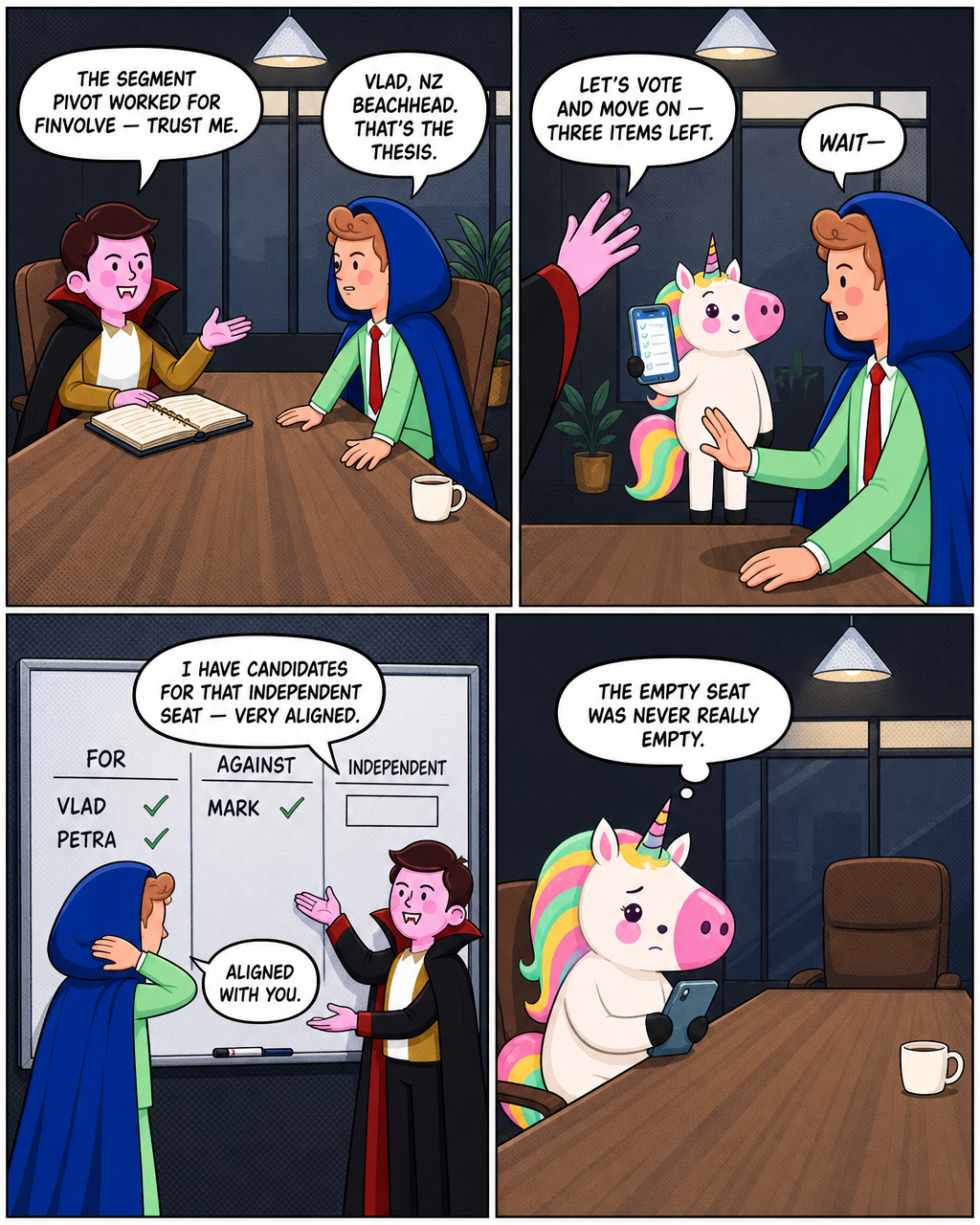 PAGE THREE: The Board Seat